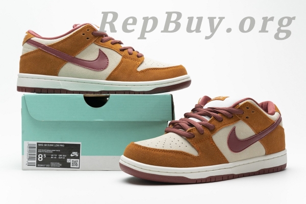 Top Version Nike SB Dunk Low Pro Dark Russet Cedar BQ6817-202 - 图片 25