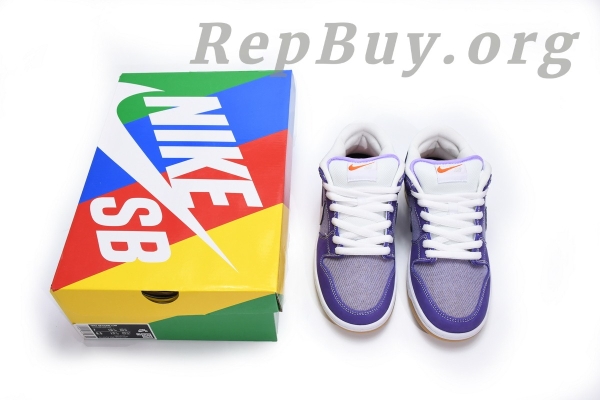 Top Version Nike SB Dunk Low Pro ISO Orange Label Unbleached Pack Lilac DA9658-500 - Image 13