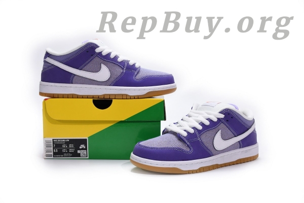 Top Version Nike SB Dunk Low Pro ISO Orange Label Unbleached Pack Lilac DA9658-500 - Image 14