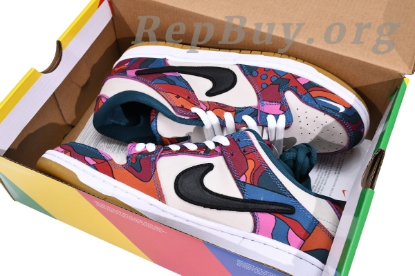 Top Version Nike SB Dunk Low ProParra Abstract Art (2021) DH7695-600 - 图片 17