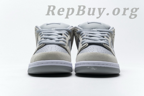 Top Version Nike SB Dunk Low Summit White Wolf Grey AR0778-110 - 图片 7