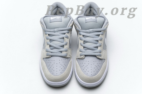 Top Version Nike SB Dunk Low Summit White Wolf Grey AR0778-110 - 图片 8