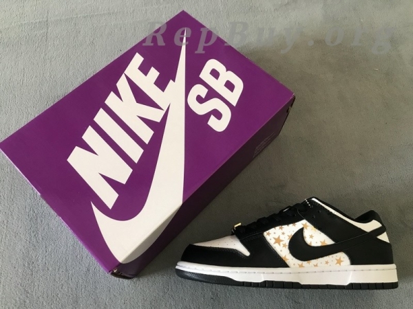 Top Version Nike SB Dunk Low Supreme Stars Black (2021) DH3228-102 - 图片 10