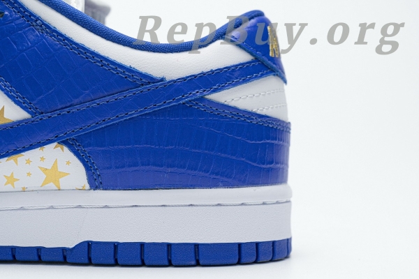 Top Version Nike SB Dunk Low Supreme Stars Hyper Royal (2021) DH3228-100 - 图片 20