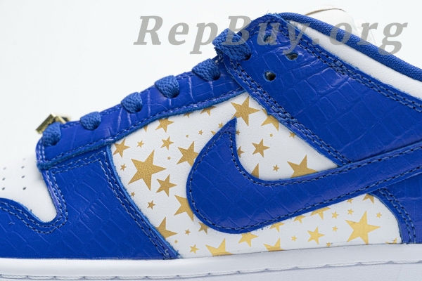 Top Version Nike SB Dunk Low Supreme Stars Hyper Royal (2021) DH3228-100 - 图片 19