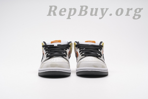 Top Version Nike SB Dunk Low Raygun Tie-Dye White BQ6832-101 - 图片 7