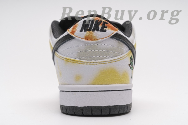 Top Version Nike SB Dunk Low Raygun Tie-Dye White BQ6832-101 - 图片 8