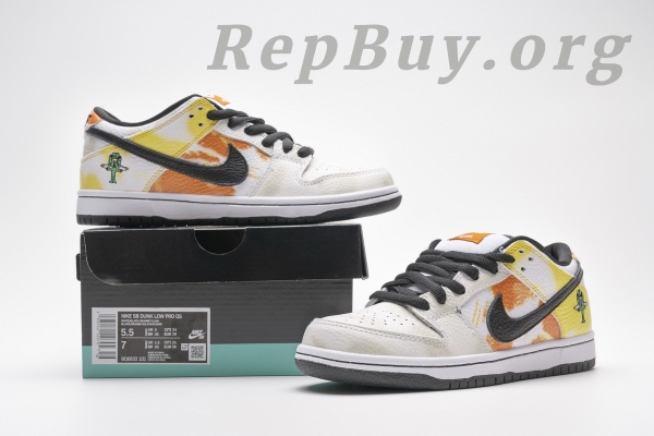 Top Version Nike SB Dunk Low Raygun Tie-Dye White BQ6832-101 - 图片 19