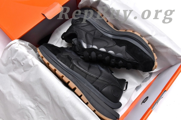 Top Version Nike Vaporwaffle sacai Black Gum DD1875-001 - 图片 21