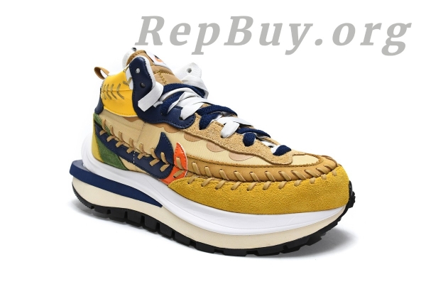 Top Version Nike Vaporwaffle sacai Jean Paul Gaultier Sesame Blue DH9186-200 - Image 4