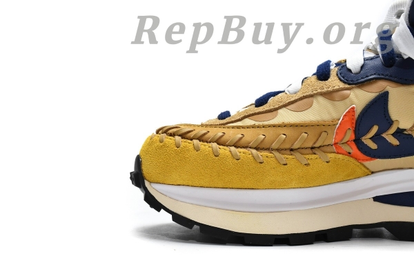 Top Version Nike Vaporwaffle sacai Jean Paul Gaultier Sesame Blue DH9186-200 - Image 11