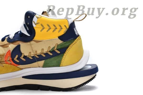 Top Version Nike Vaporwaffle sacai Jean Paul Gaultier Sesame Blue DH9186-200 - Image 12