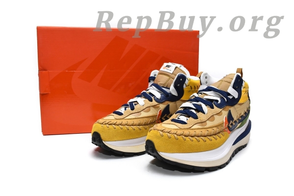 Top Version Nike Vaporwaffle sacai Jean Paul Gaultier Sesame Blue DH9186-200 - Image 20