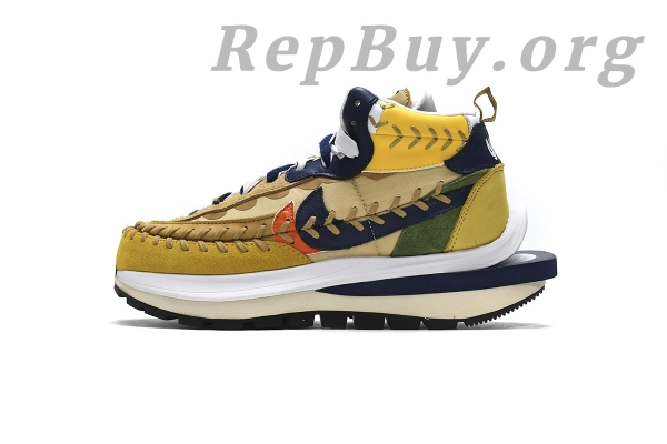 Top Version Nike Vaporwaffle sacai Jean Paul Gaultier Sesame Blue DH9186-200