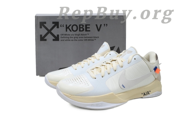 Nike Zoom x Off-White Kobe 5 Sty Custom DB4796-101 - 图片 11