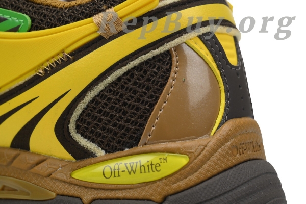 Off White Be Right Back Sneakers Black Yellow OMIA295F24 FAB00 10010 - 图片 9