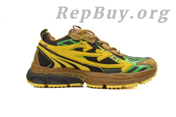 Off White Be Right Back Sneakers Black Yellow OMIA295F24 FAB00 10010 - 图片 2