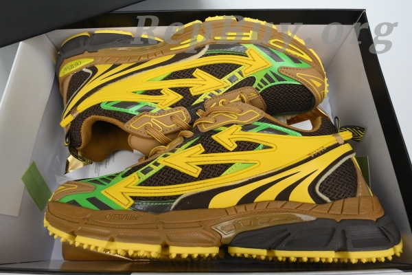 Off White Be Right Back Sneakers Black Yellow OMIA295F24 FAB00 10010 - 图片 10
