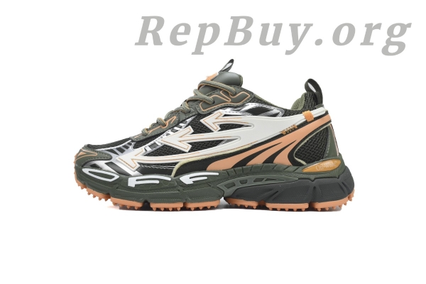 Off White Be Right Back Sneakers Military Green OMIA295F24 FAB00 10009
