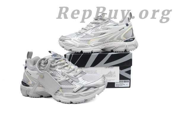 Off White Be Right Back Sneakers, Military White Gray OMIA295F24 FAB00 10606, high quality replica sneakers, best Off White reps, 1:1 Off White shoes, top replica sneakers, Off White knockoffs, premium fake sneakers, Off White dupes, designer replica shoes