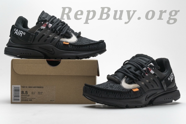 OFF-WHITE x Nike Air Presto Black AA3830-002 - 图片 23