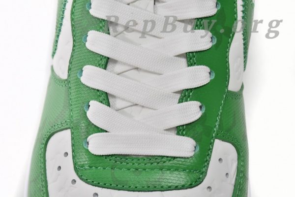 Louis Vuitton x Nike Air Force 1 White Green 7108-6 - Image 7