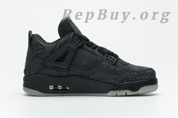 Top Version Air Jordan 4 Retro Kaws Black 930155-001 - 图片 3