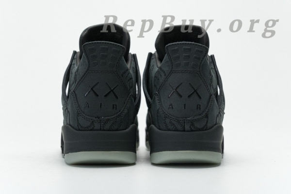 Top Version Air Jordan 4 Retro Kaws Black 930155-001 - 图片 4