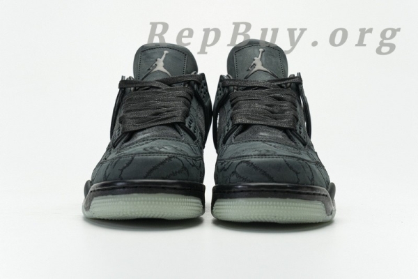 Top Version Air Jordan 4 Retro Kaws Black 930155-001 - 图片 6