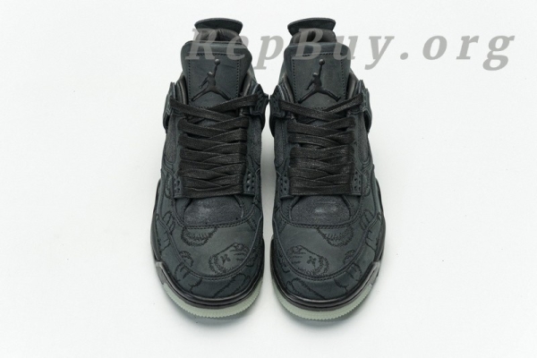 Top Version Air Jordan 4 Retro Kaws Black 930155-001 - 图片 7