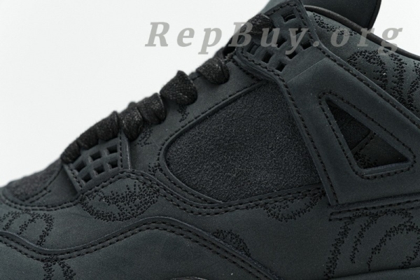Top Version Air Jordan 4 Retro Kaws Black 930155-001 - 图片 15