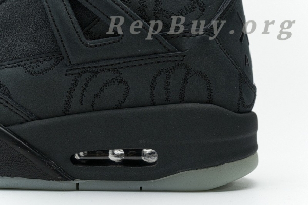 Top Version Air Jordan 4 Retro Kaws Black 930155-001 - 图片 16