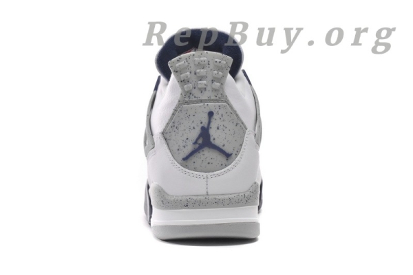 Top Version  Air Jordan 4 Retro White Midnight Navy DH6927-140 - Image 3