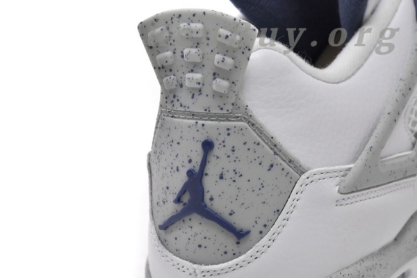 Top Version  Air Jordan 4 Retro White Midnight Navy DH6927-140 - Image 12