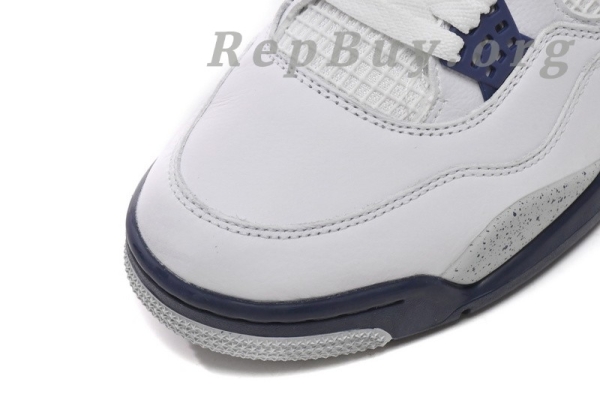Top Version  Air Jordan 4 Retro White Midnight Navy DH6927-140 - Image 16