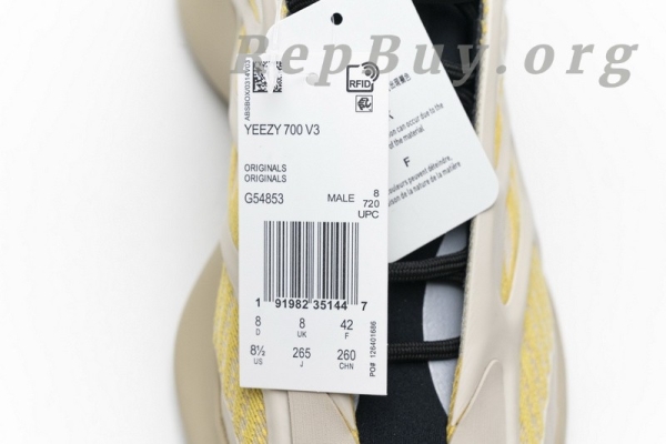 Top Version adidas Yeezy 700 V3 Srphym G54853 - 图片 16
