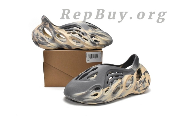 Top Version adidas Yeezy Foam Runner MXT Moon Grey GV7904 - 图片 10