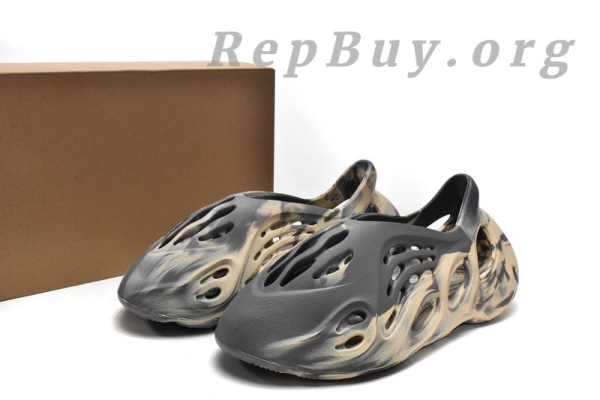 Top Version adidas Yeezy Foam Runner MXT Moon Grey GV7904 - 图片 11