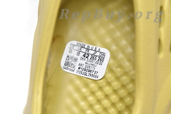 Top Version adidas Yeezy Foam Runner Sulfur GV6775 - 图片 10