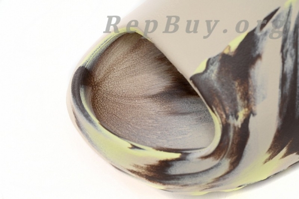 Top Version adidas Yeezy Slide Enflame Oil Painting Ink Yellow FZ5899 - 图片 6