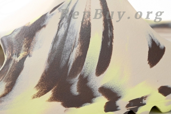 Top Version adidas Yeezy Slide Enflame Oil Painting Ink Yellow FZ5899 - 图片 8