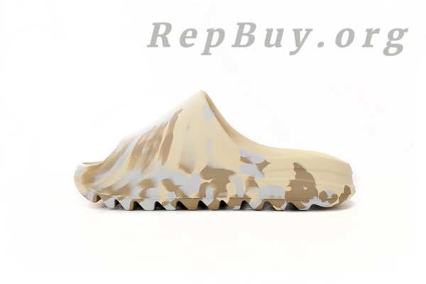 Top Version adidas Yeezy Slide Enflame Oil Painting White Yellow GW1932 - Image 2