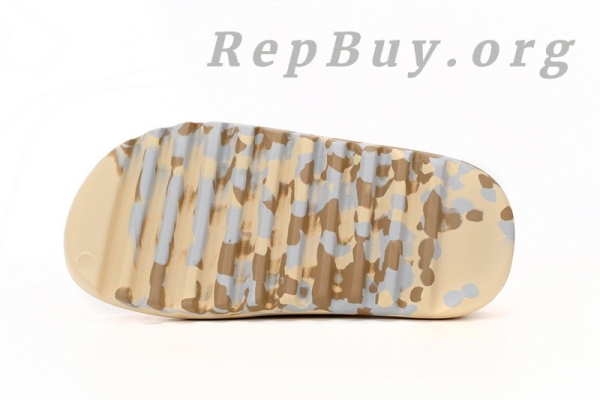 Top Version adidas Yeezy Slide Enflame Oil Painting White Yellow GW1932 - Image 5