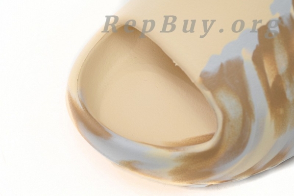 Top Version adidas Yeezy Slide Enflame Oil Painting White Yellow GW1932 - Image 6