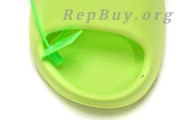 Top Version adidas Yeezy Slide Glow Green HQ6447 - 图片 6