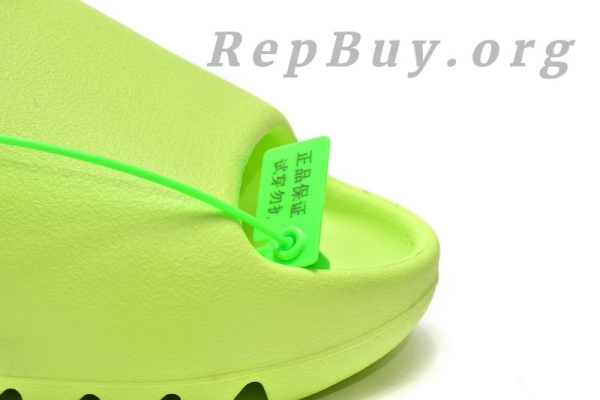Top Version adidas Yeezy Slide Glow Green HQ6447 - 图片 8