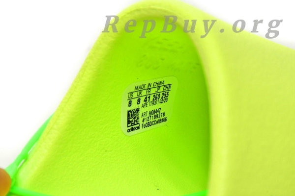 Top Version adidas Yeezy Slide Glow Green HQ6447 - 图片 11