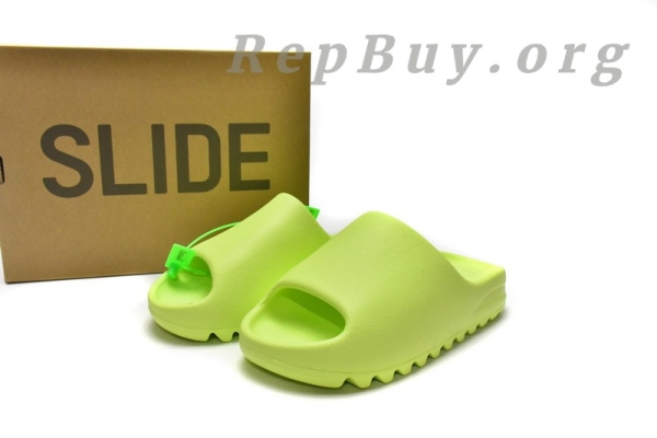 Top Version adidas Yeezy Slide Glow Green HQ6447 - 图片 13