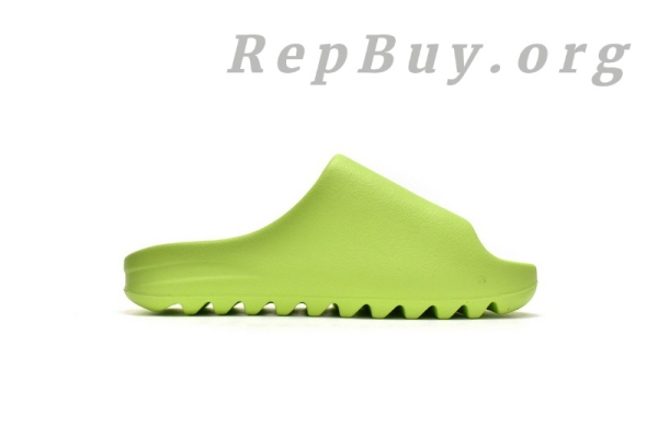 Top Version adidas Yeezy Slide Glow Green HQ6447 - 图片 3