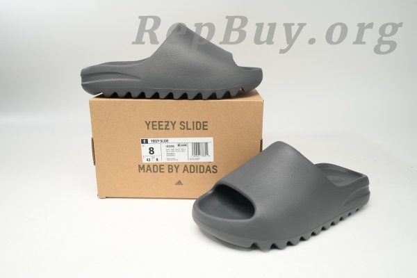 Top Version adidas Yeezy Slide Slate Grey ID2350 - 图片 9